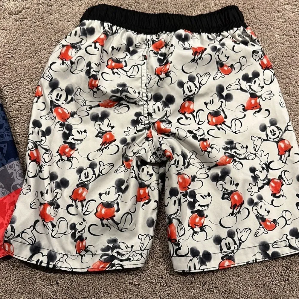 POKÉMON and MICKEY!! Size small! Swim trunks! Like new!
